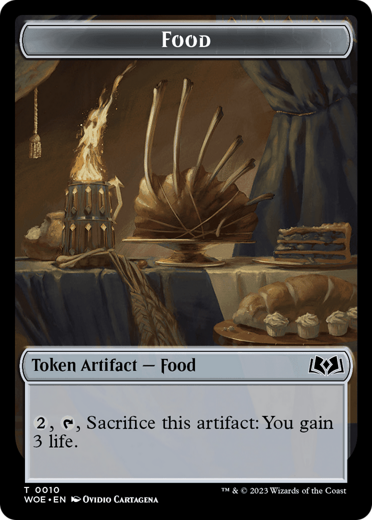 Rat // Food (0010) Double-Sided Token [Wilds of Eldraine Tokens] | Boutique FDB TCG