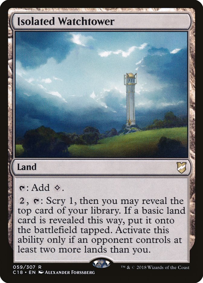 Isolated Watchtower [Commander 2018] | Boutique FDB TCG