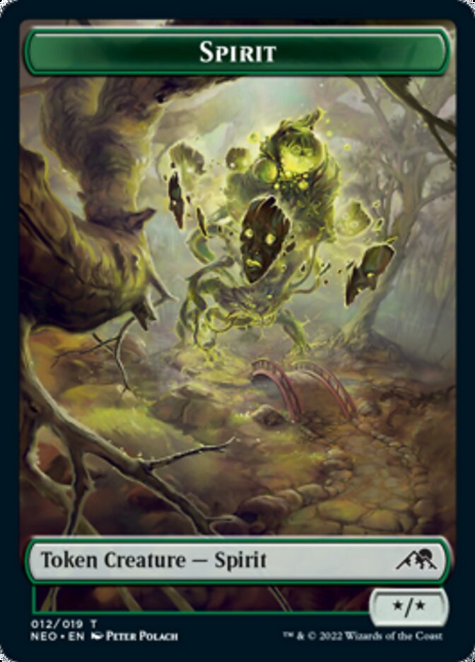 Spirit Token (012) [Kamigawa: Neon Dynasty Tokens] | Boutique FDB TCG