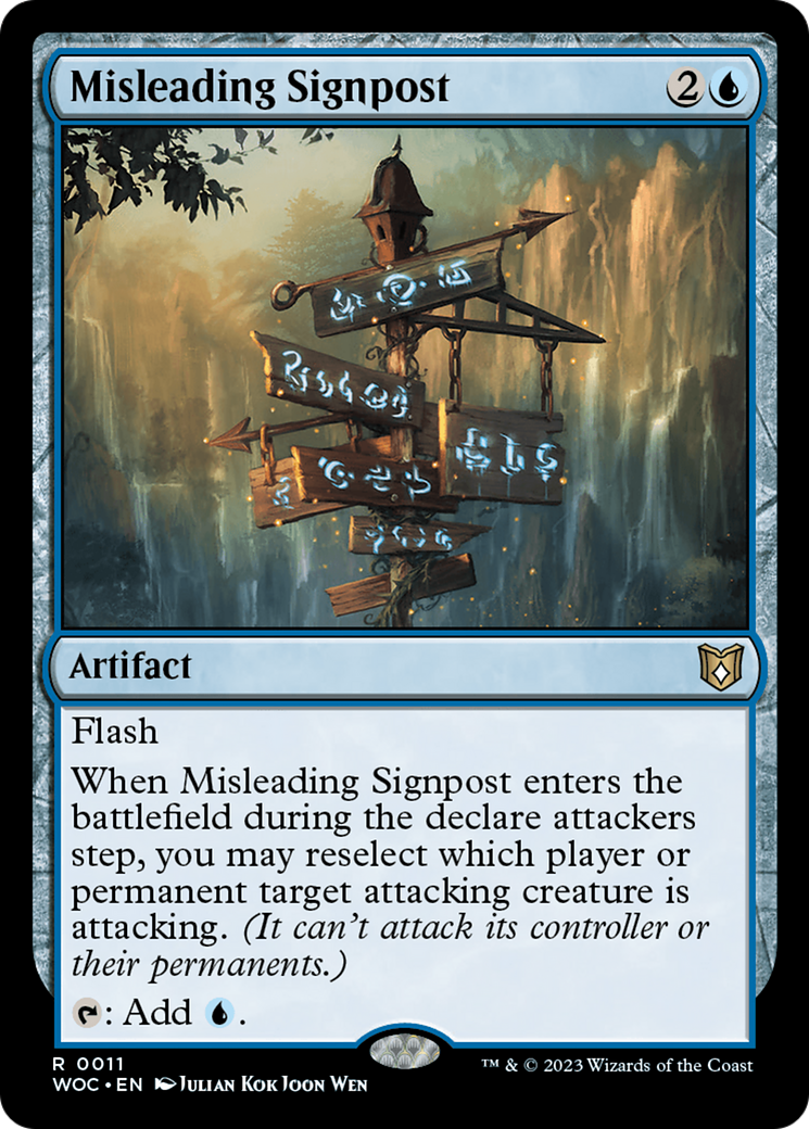 Misleading Signpost [Wilds of Eldraine Commander] | Boutique FDB TCG