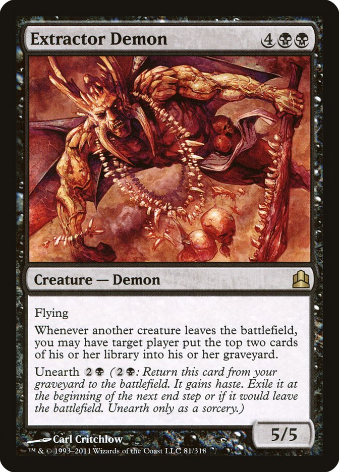 Extractor Demon [Commander 2011] | Boutique FDB TCG