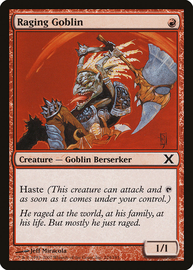 Raging Goblin [Tenth Edition] | Boutique FDB TCG