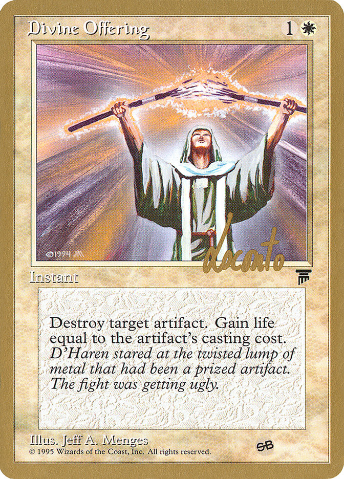 Divine Offering (Michael Loconto) (SB) [Pro Tour Collector Set] | Boutique FDB TCG