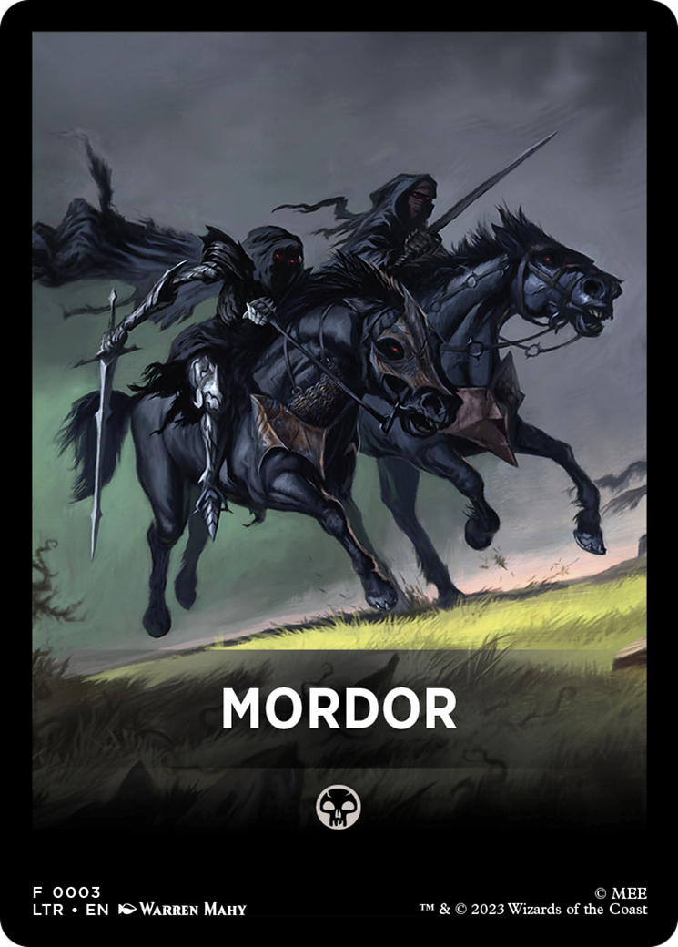 Mordor Theme Card [The Lord of the Rings: Tales of Middle-Earth Tokens] | Boutique FDB TCG