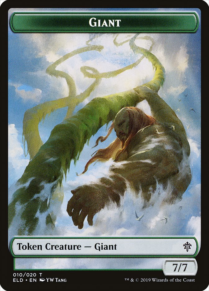 Giant Token [Throne of Eldraine Tokens] | Boutique FDB TCG