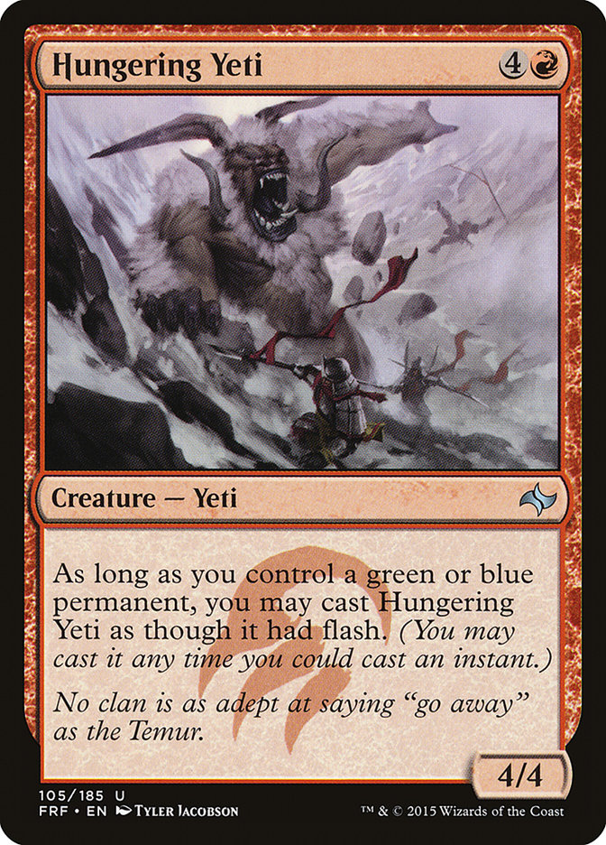 Hungering Yeti [Fate Reforged] | Boutique FDB TCG