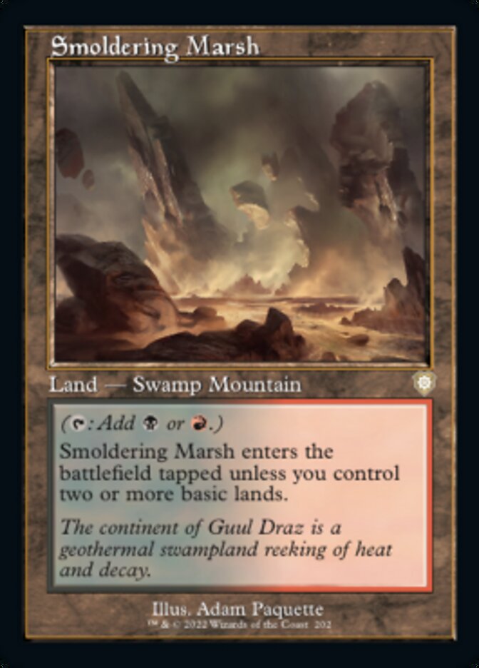 Smoldering Marsh (Retro) [The Brothers' War Commander] | Boutique FDB TCG