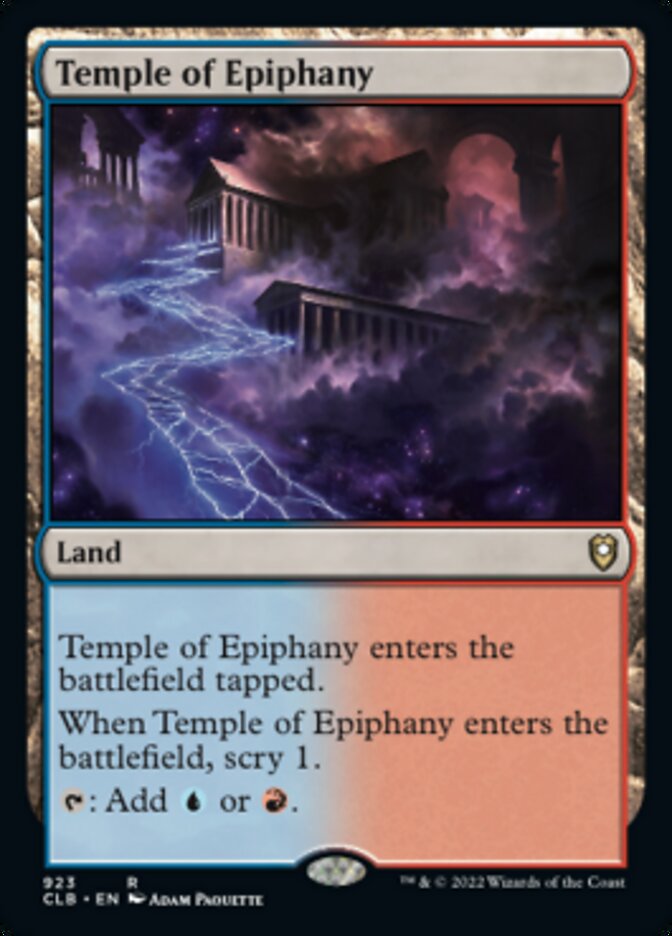 Temple of Epiphany [Commander Legends: Battle for Baldur's Gate] | Boutique FDB TCG