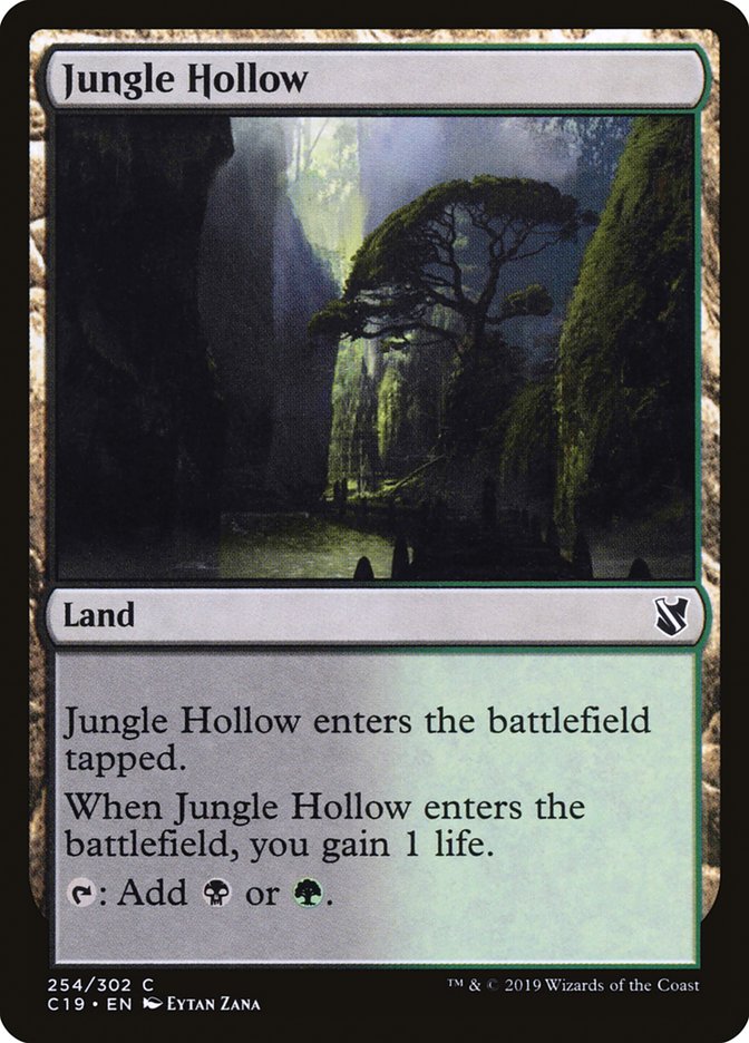 Jungle Hollow [Commander 2019] | Boutique FDB TCG