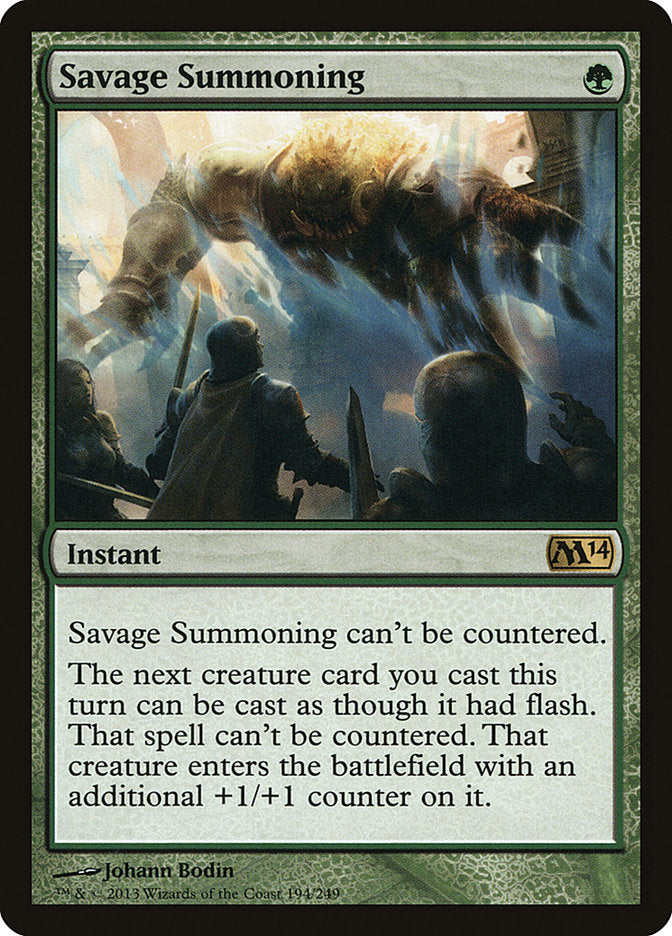 Savage Summoning [Magic 2014] | Boutique FDB TCG