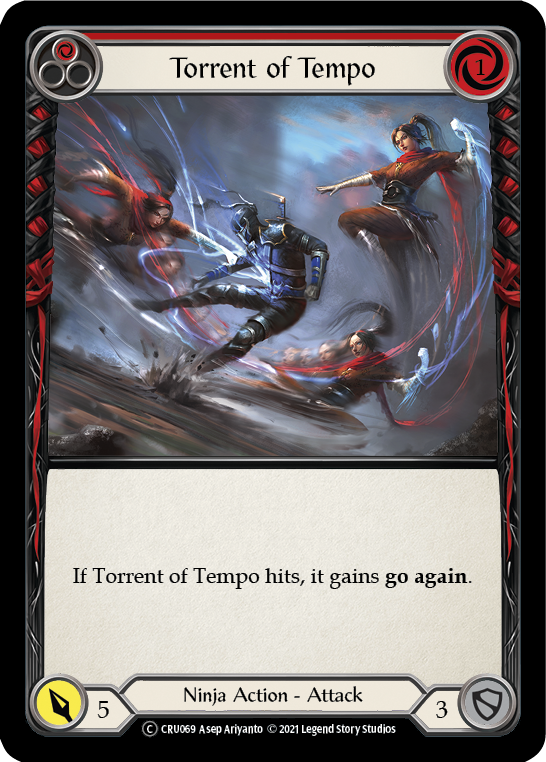 Torrent of Tempo (Red) [U-CRU069] (Crucible of War Unlimited)  Unlimited Rainbow Foil | Boutique FDB TCG