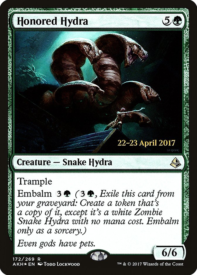 Honored Hydra [Amonkhet Prerelease Promos] | Boutique FDB TCG