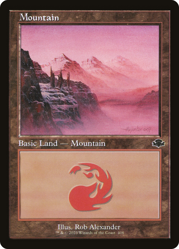 Mountain (408) (Retro) [Dominaria Remastered] | Boutique FDB TCG