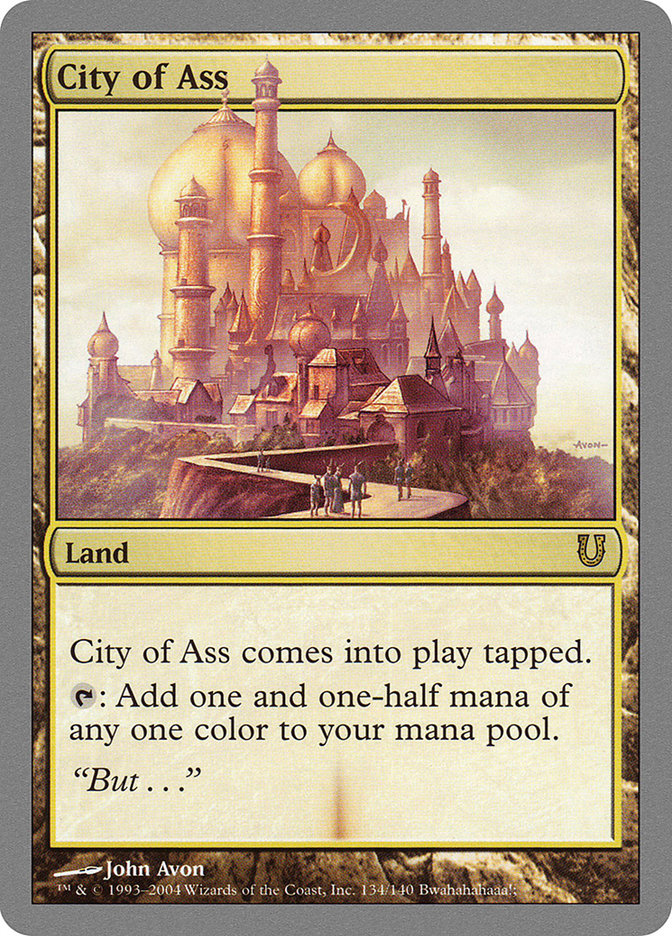 City of Ass [Unhinged] | Boutique FDB TCG