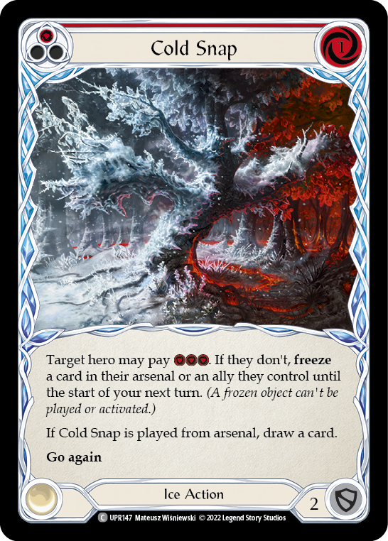 Cold Snap (Red) [UPR147] (Uprising)  Rainbow Foil | Boutique FDB TCG