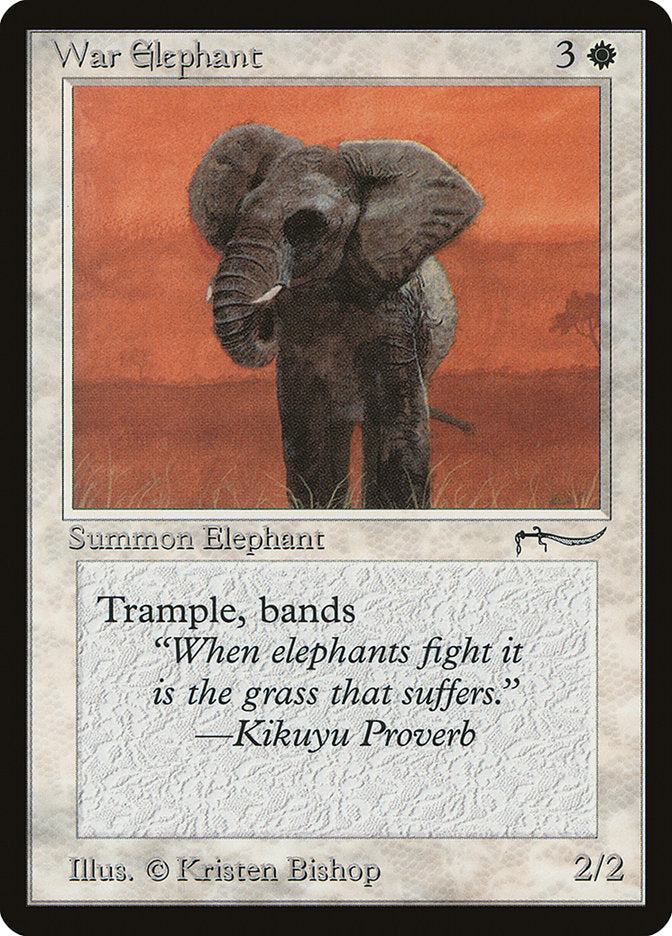 War Elephant (Light Mana Cost) [Arabian Nights] | Boutique FDB TCG