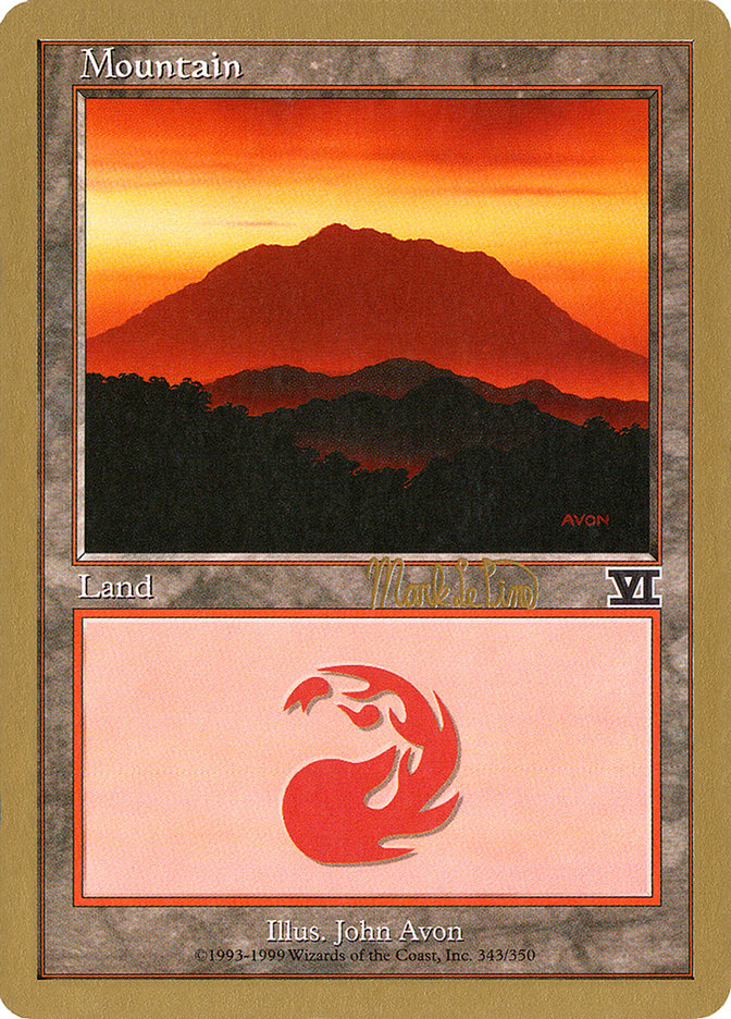 Mountain (mlp346a) (Mark Le Pine) [World Championship Decks 1999] | Boutique FDB TCG