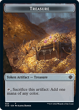 Treasure // Treasure Double-Sided Token [Starter Commander Decks] | Boutique FDB TCG