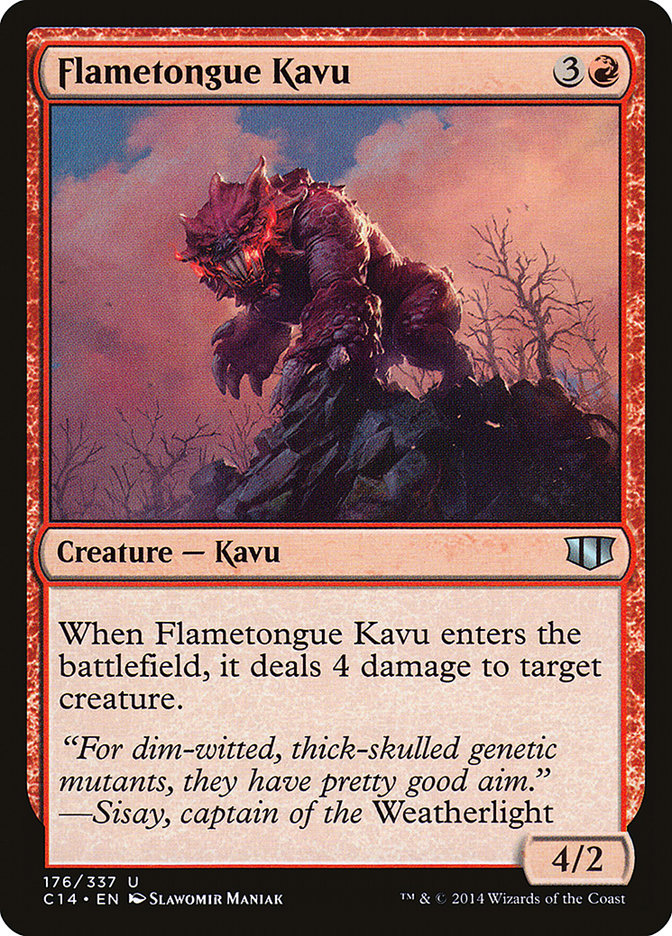 Flametongue Kavu [Commander 2014] | Boutique FDB TCG