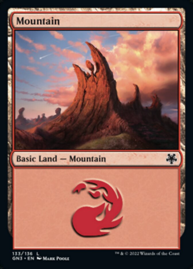 Mountain (133) [Game Night: Free-for-All] | Boutique FDB TCG