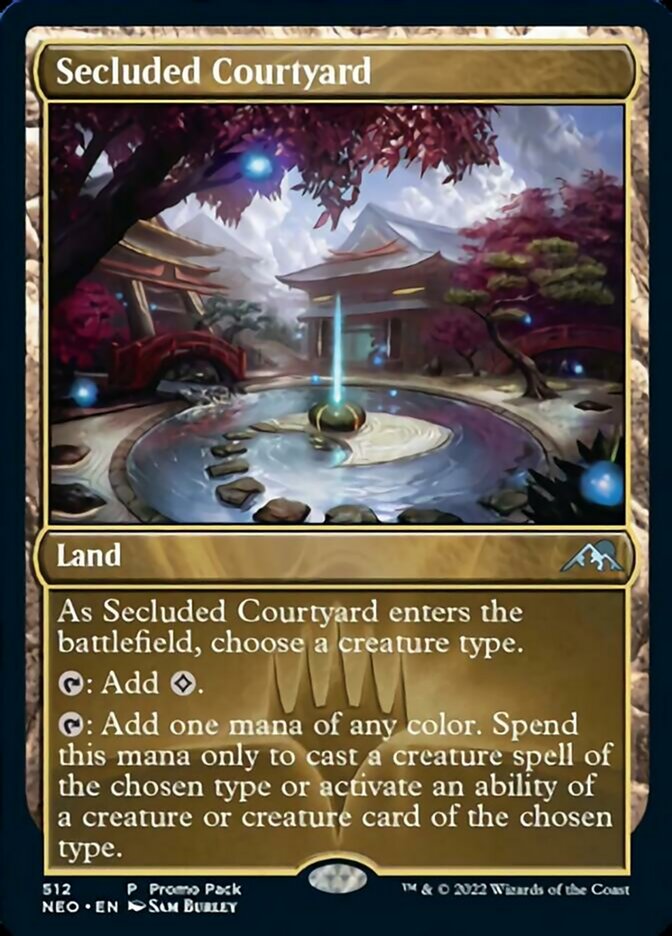 Secluded Courtyard (Promo Pack) [Kamigawa: Neon Dynasty Promos] | Boutique FDB TCG