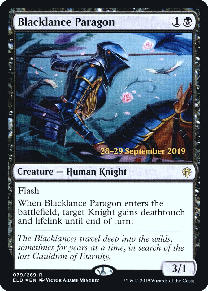 Blacklance Paragon [Throne of Eldraine Prerelease Promos] | Boutique FDB TCG