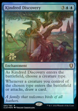 Kindred Discovery [Commander Legends: Battle for Baldur's Gate Prerelease Promos] | Boutique FDB TCG