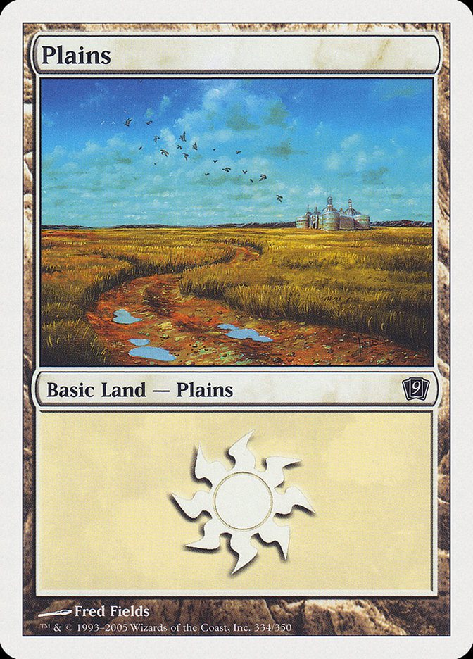 Plains (334) [Ninth Edition] | Boutique FDB TCG
