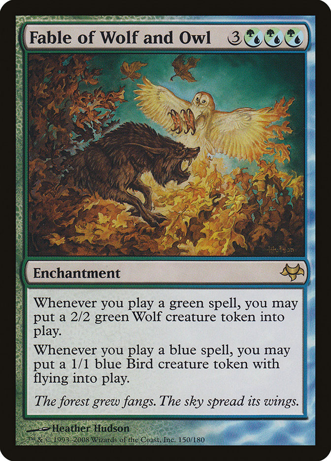 Fable of Wolf and Owl [Eventide] | Boutique FDB TCG