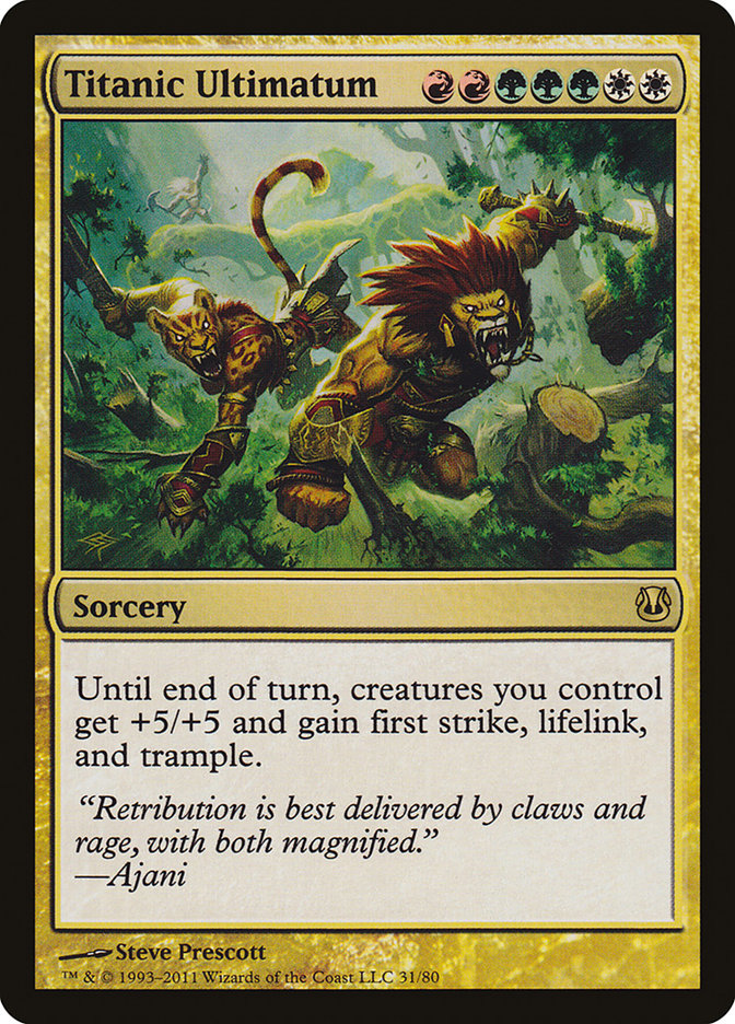 Titanic Ultimatum [Duel Decks: Ajani vs. Nicol Bolas] | Boutique FDB TCG