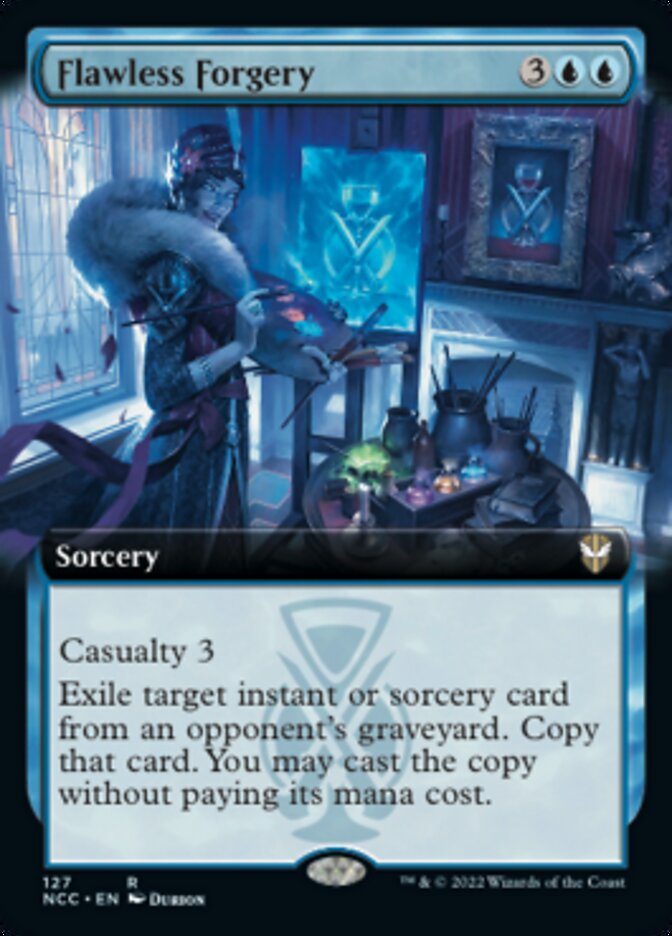 Flawless Forgery (Extended Art) [Streets of New Capenna Commander] | Boutique FDB TCG