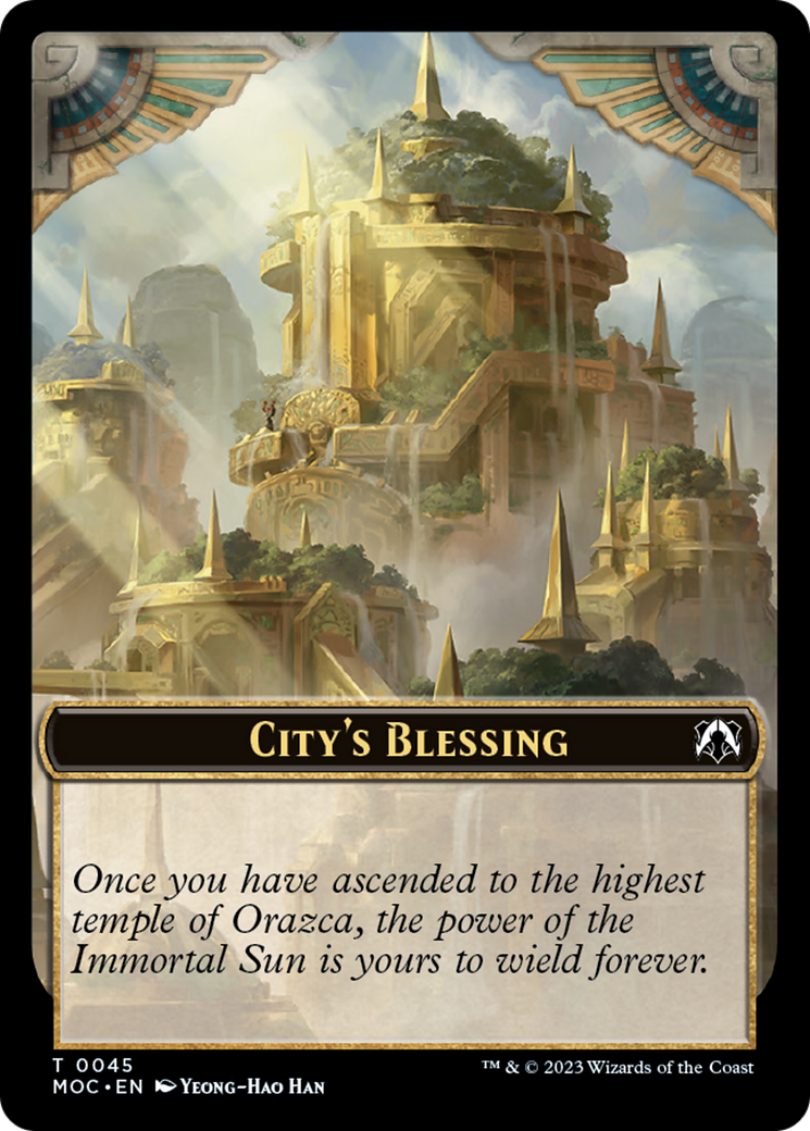 Elephant // City's Blessing Double-Sided Token [March of the Machine Commander Tokens] | Boutique FDB TCG