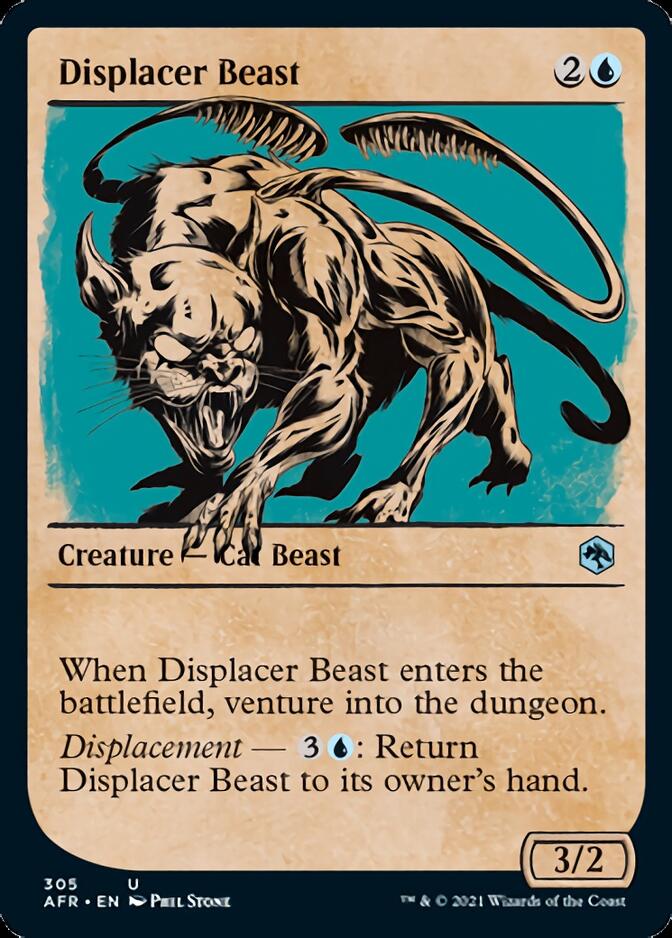 Displacer Beast (Showcase) [Dungeons & Dragons: Adventures in the Forgotten Realms] | Boutique FDB TCG