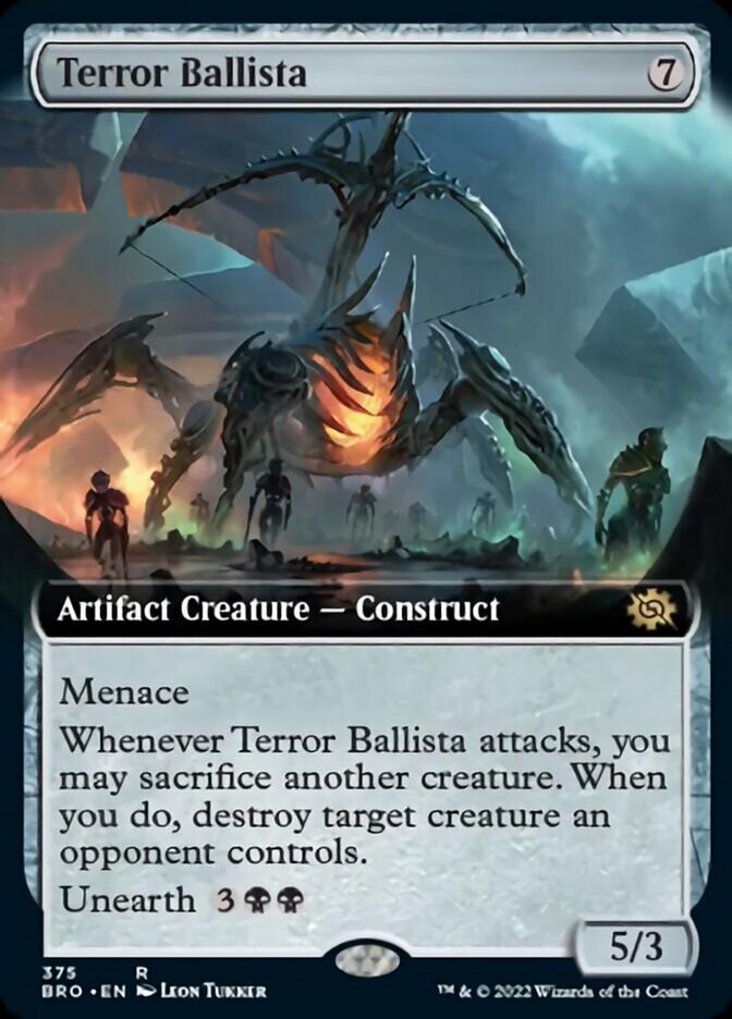 Terror Ballista (Extended Art) [The Brothers' War] | Boutique FDB TCG