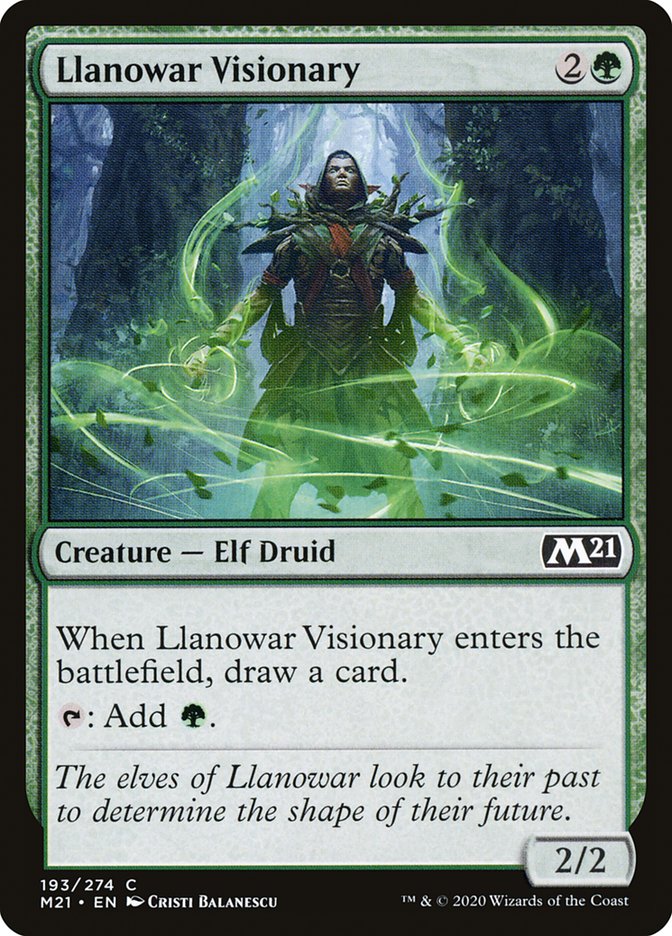 Llanowar Visionary [Core Set 2021] | Boutique FDB TCG