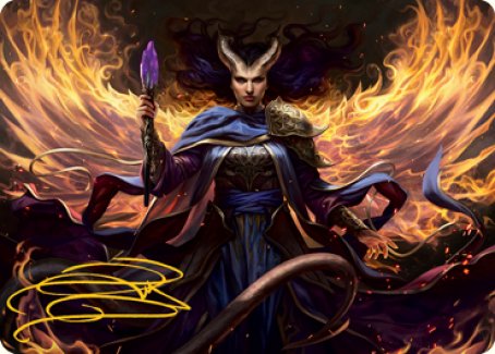 Farideh, Devil's Chosen Art Card (Gold-Stamped Signature) [Dungeons & Dragons: Adventures in the Forgotten Realms Art Series] | Boutique FDB TCG
