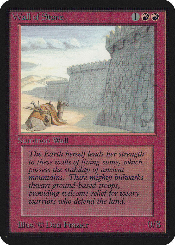 Wall of Stone [Alpha Edition] | Boutique FDB TCG