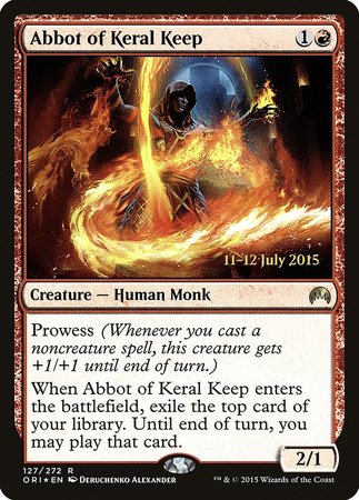 Abbot of Keral Keep [Magic Origins Promos] | Boutique FDB TCG