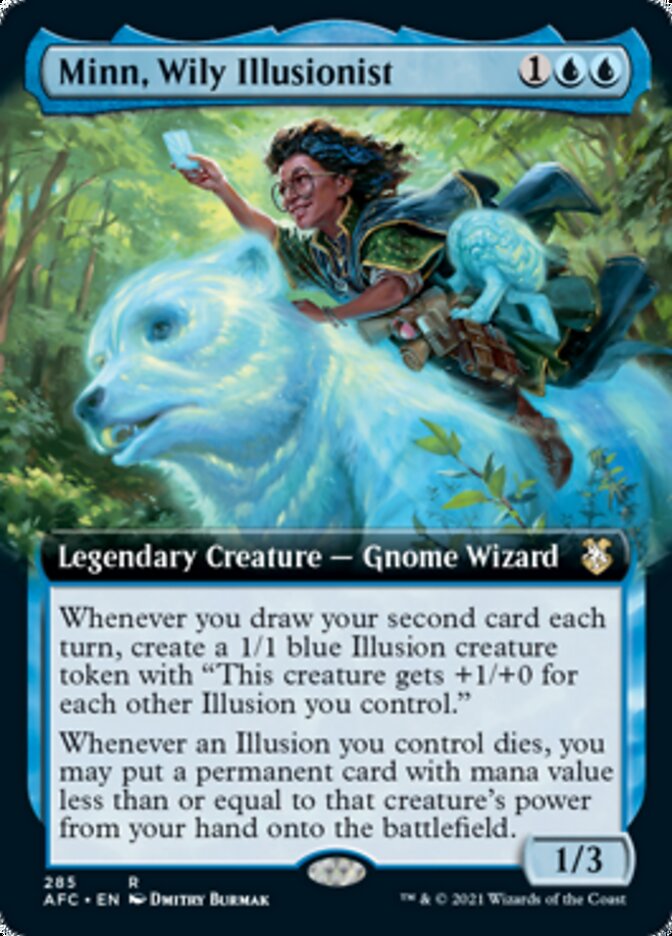 Minn, Wily Illusionist (Extended Art) [Dungeons & Dragons: Adventures in the Forgotten Realms Commander] | Boutique FDB TCG