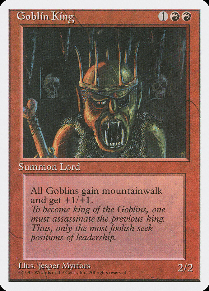 Goblin King [Fourth Edition] | Boutique FDB TCG