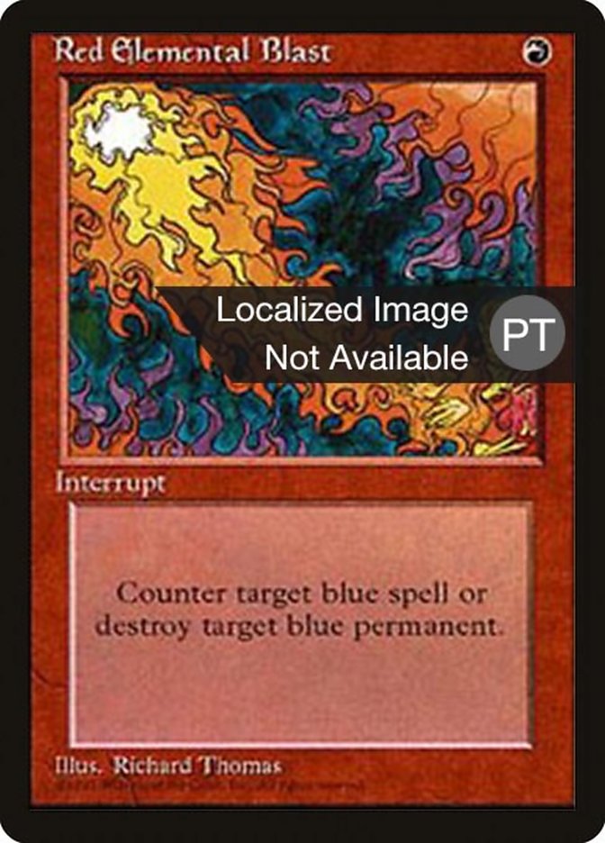 Red Elemental Blast [Fourth Edition (Foreign Black Border)] | Boutique FDB TCG