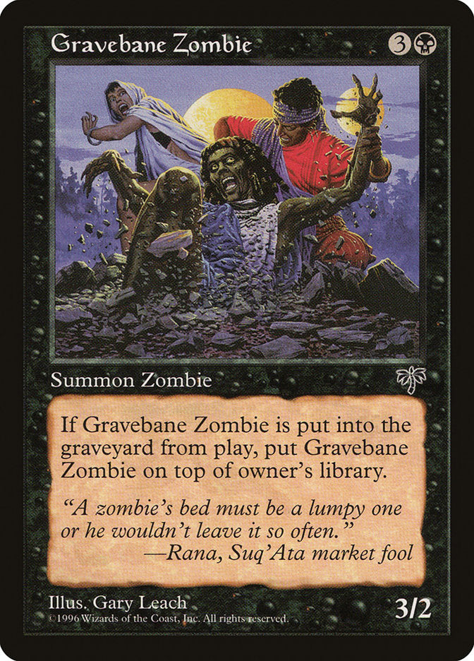 Gravebane Zombie [Mirage] | Boutique FDB TCG