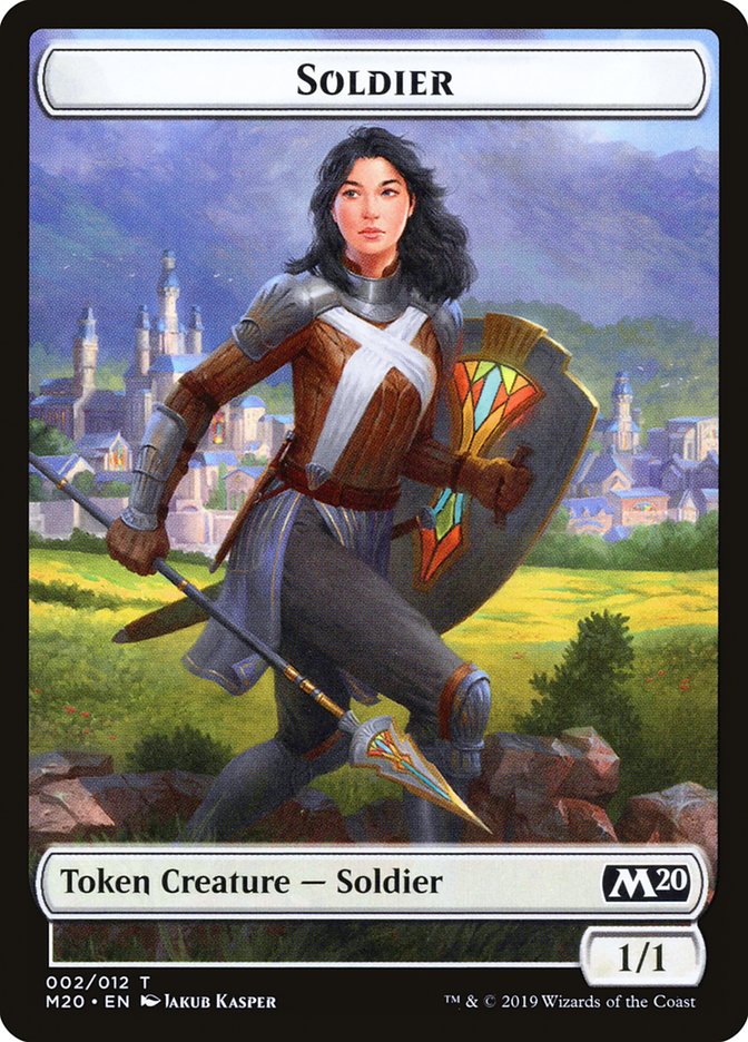 Soldier Token [Core Set 2020 Tokens] | Boutique FDB TCG