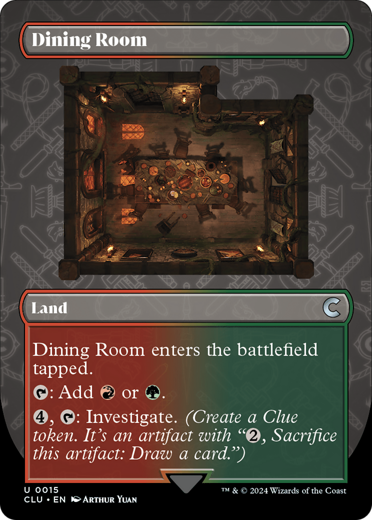 Dining Room (Borderless) [Ravnica: Clue Edition] | Boutique FDB TCG