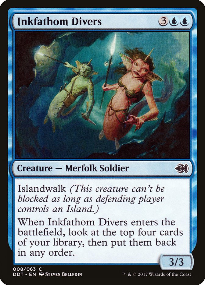 Inkfathom Divers [Duel Decks: Merfolk vs. Goblins] | Boutique FDB TCG