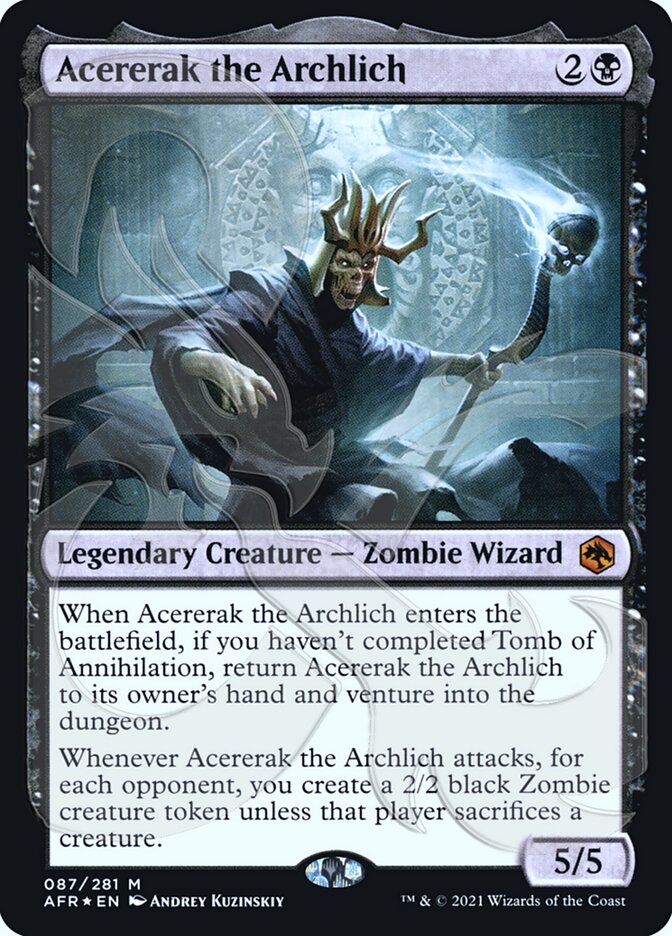 Acererak the Archlich (Ampersand Promo) [Dungeons & Dragons: Adventures in the Forgotten Realms Promos] | Boutique FDB TCG