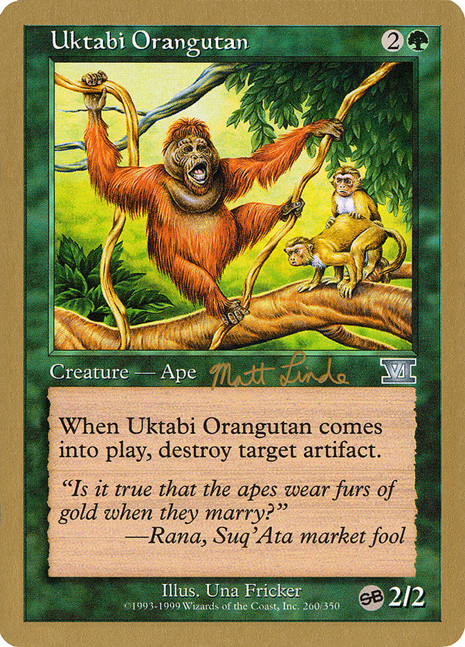 Uktabi Orangutan (Matt Linde) (SB) [World Championship Decks 1999] | Boutique FDB TCG