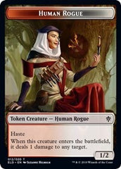 Human Rogue // Food (16) Double-Sided Token [Throne of Eldraine Tokens] | Boutique FDB TCG