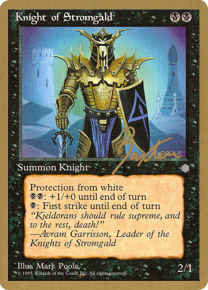 Knight of Stromgald (George Baxter) [Pro Tour Collector Set] | Boutique FDB TCG