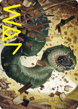 Bookwurm Art Card (Gold-Stamped Signature) [Strixhaven: School of Mages Art Series] | Boutique FDB TCG